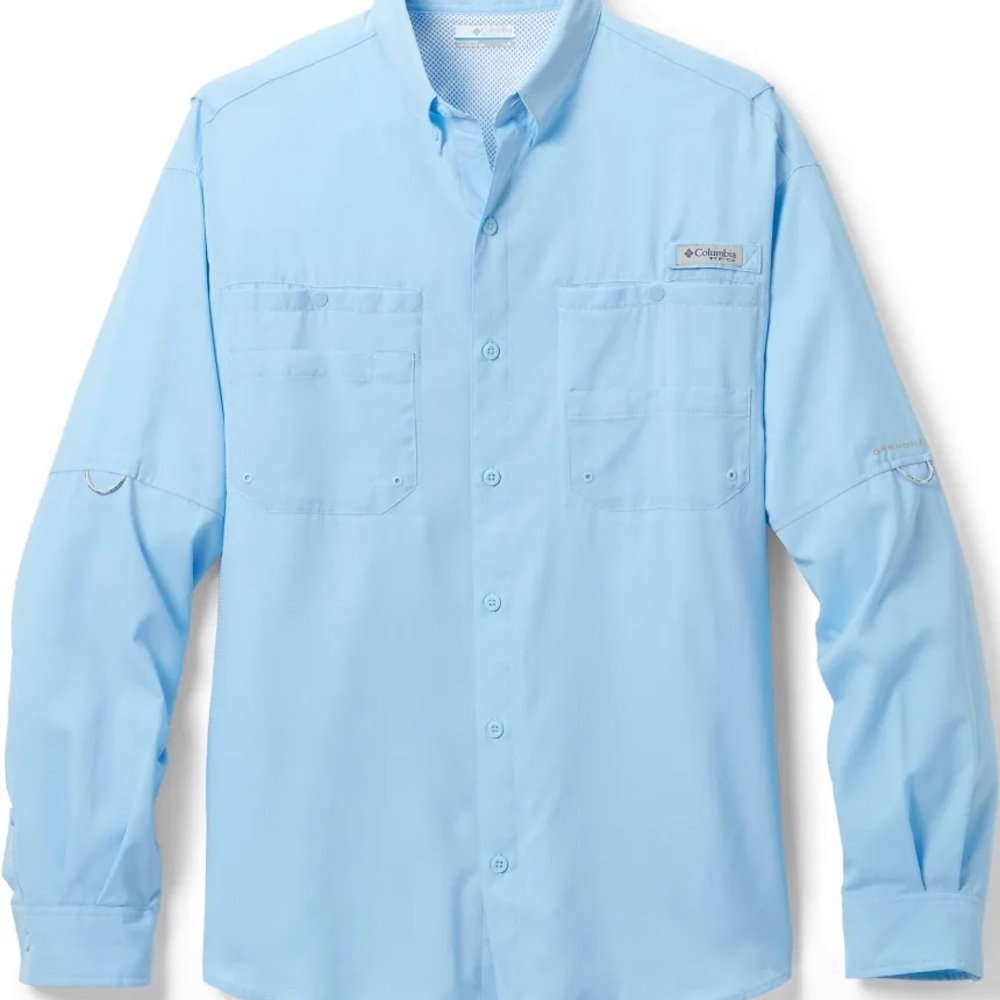 Columbia Men's Light Blue Casual Shirt